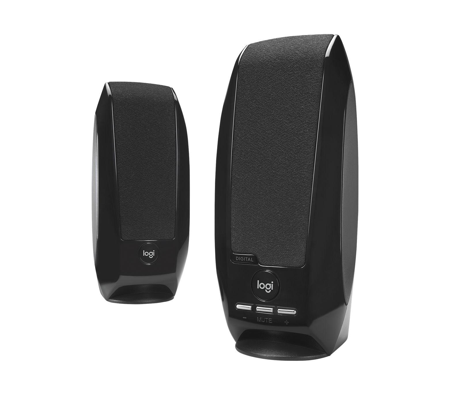 Colunas LOGITECH S150 (Com fios - 2,4 W - 2.0 canais - Preto)
