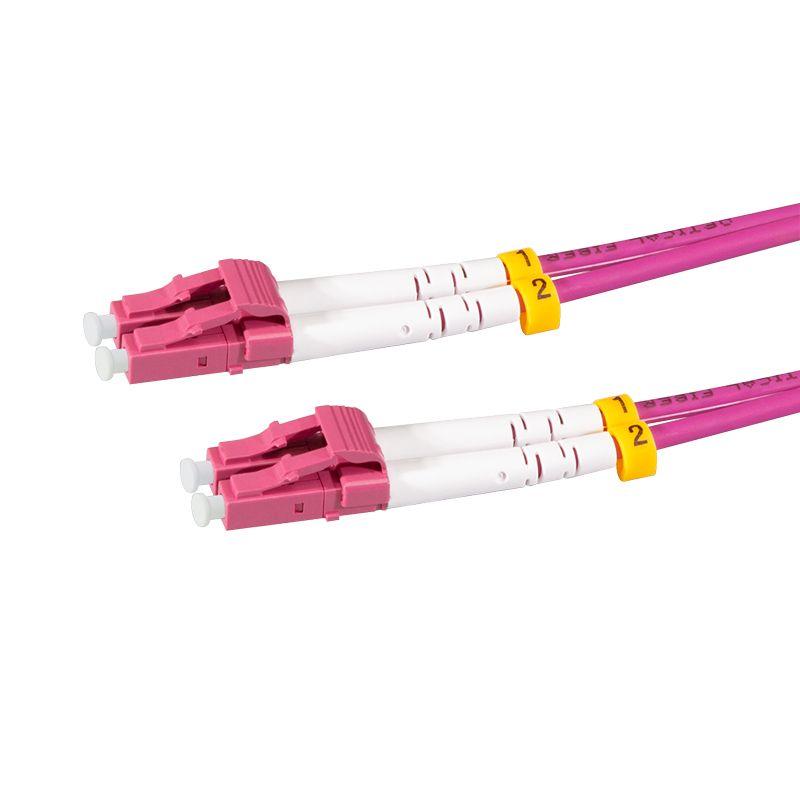 Cabo de Fibra Ótica LOGILINK FC4LC01 (OM4 Multimodo - 1 m - Rosa), miniatura 2