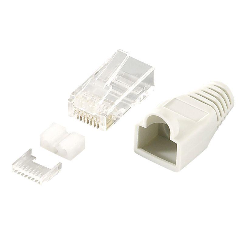 Ficha RJ45 LOGILINK MP0021 (Cinzento e Transparente)