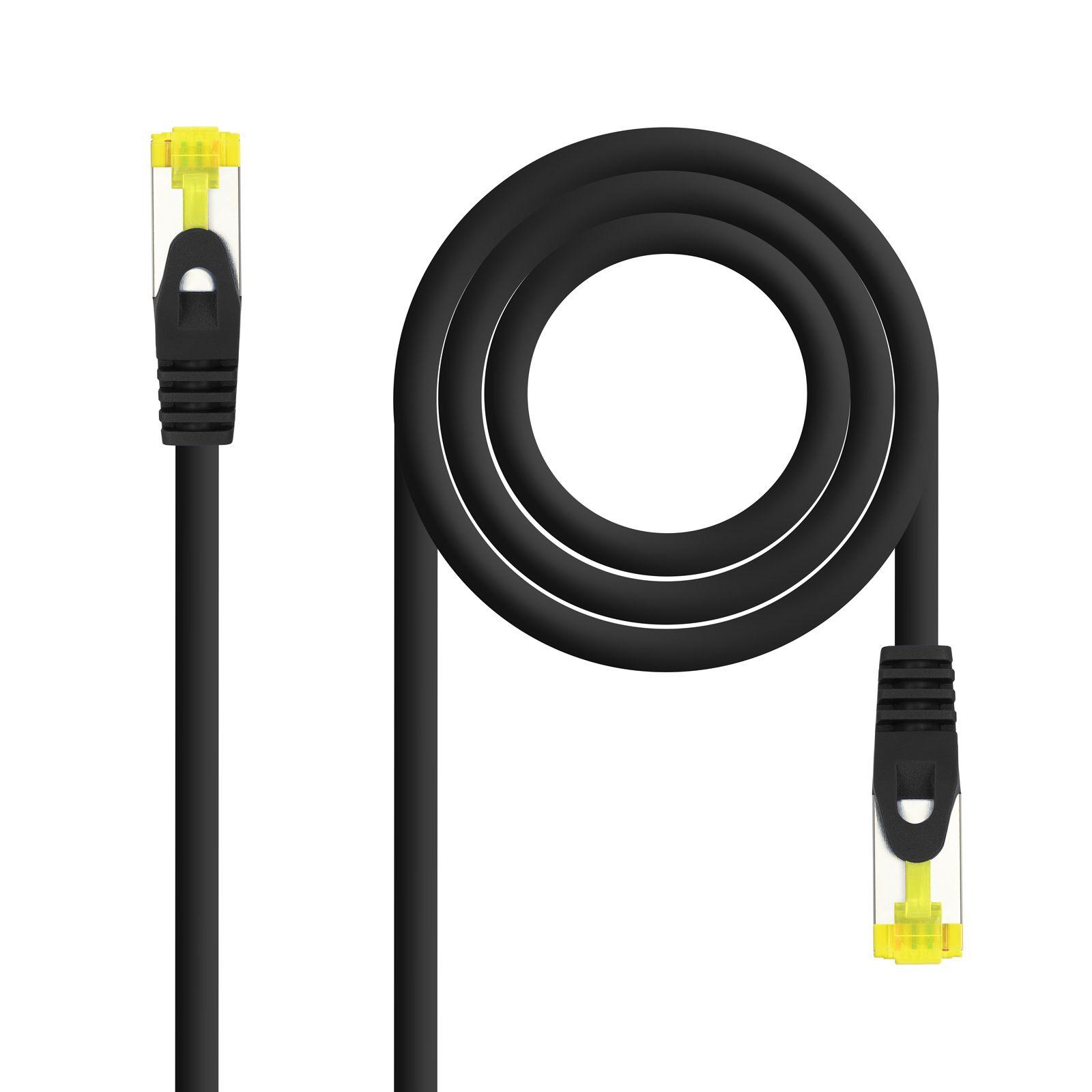 Cabo de Rede RJ45 NANO CABLE 10.20.1900-L25-BK (0,25 m - Cat6A - RJ-45 - Preto)