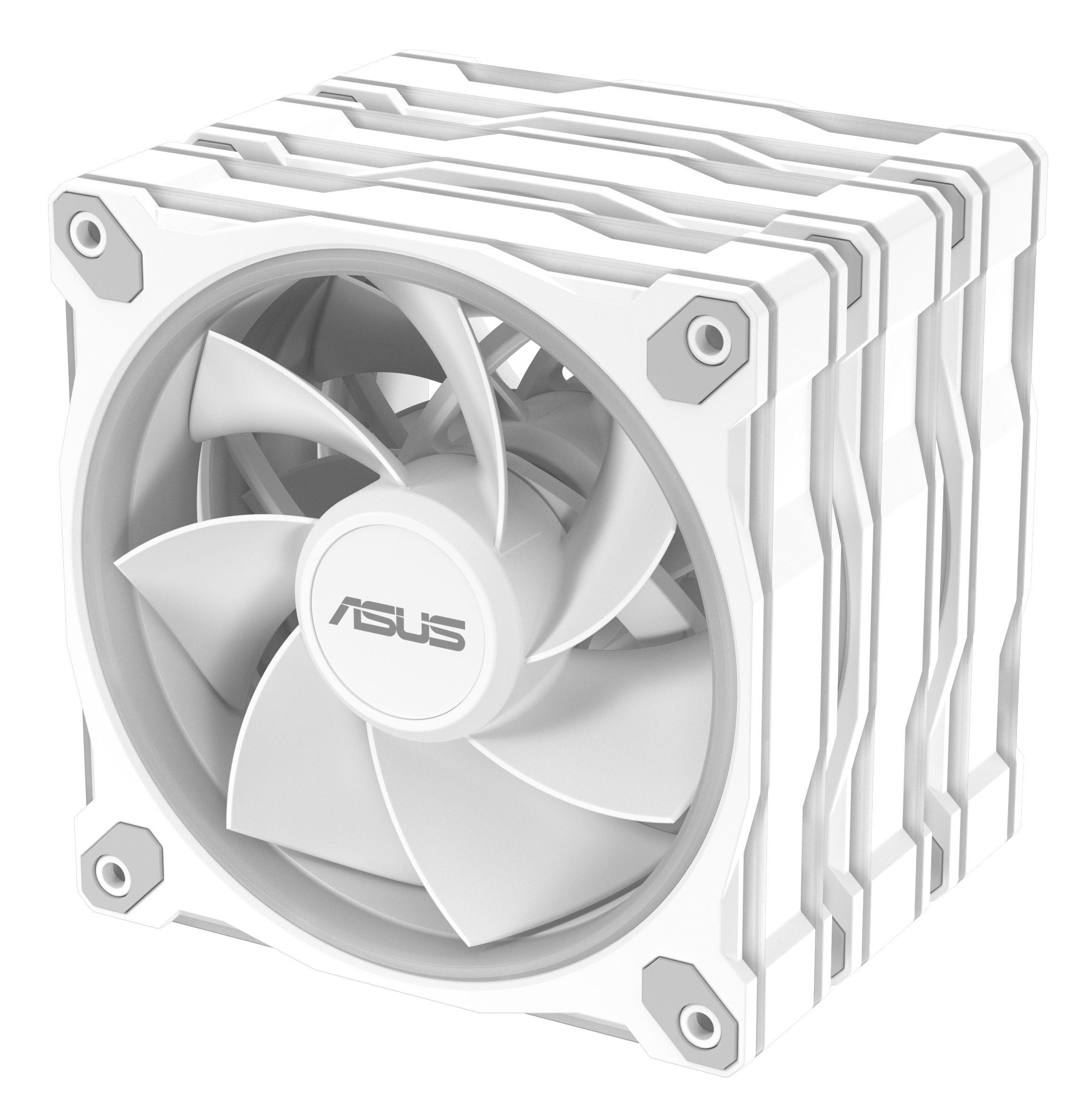Conjunto de Ventoinhas para Caixa PC ASUS Prime MR120 ARGB Reverse Fan (Branco), miniatura 12