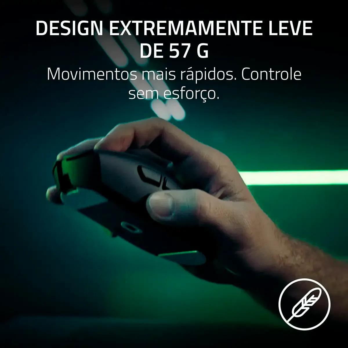 Rato RAZER DeathAdder V4 Pro (Mão direita - 45000 DPI - Ótico - Branco) — miniatura 6