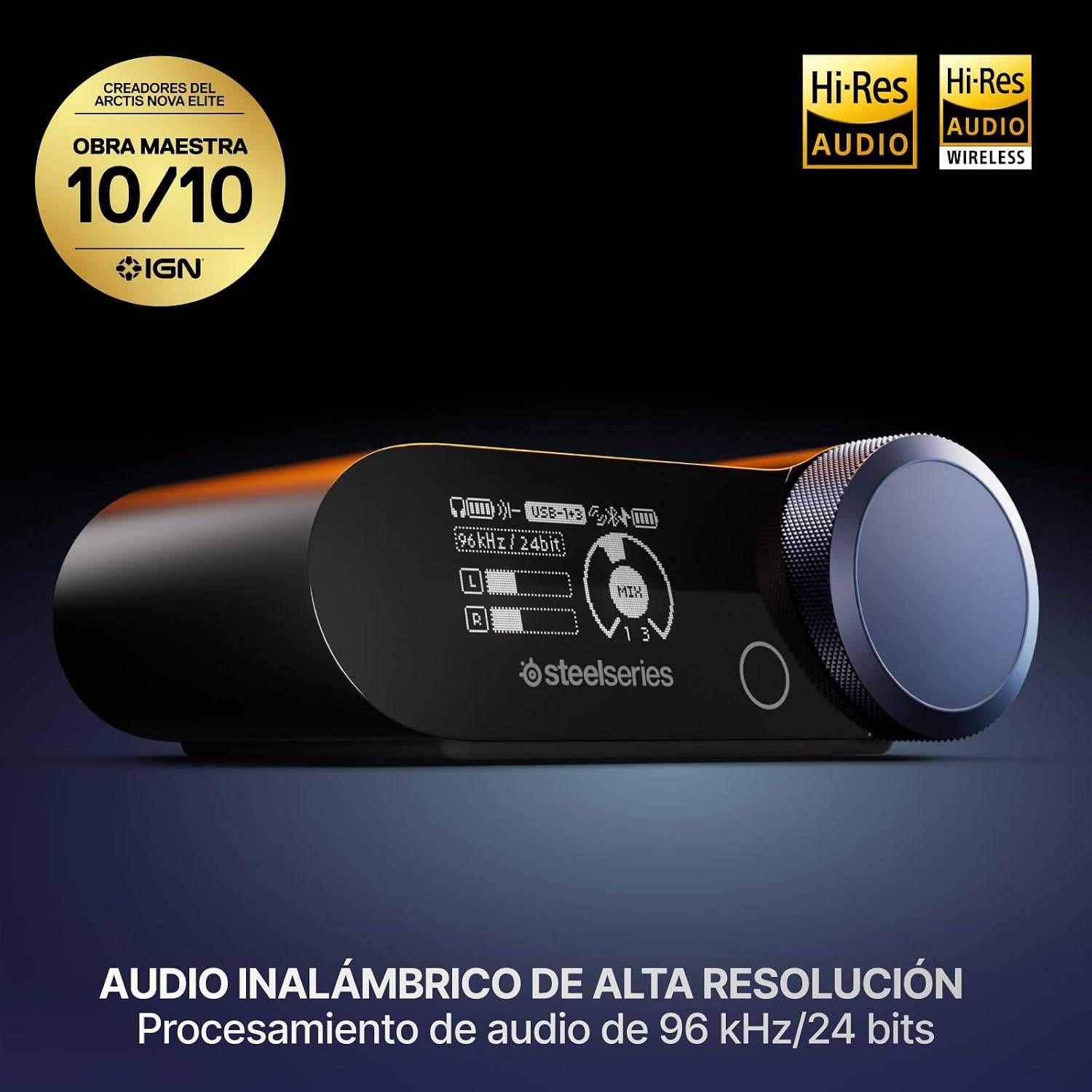 Headset Gaming STEELSERIES Arctis Nova Pro Omni Wireless (Binaural - Com fios e sem fios - Circum-aural - Azul-marinho) — miniatura 4