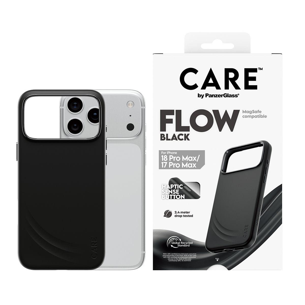 Capa PANZERGLASS CARE Flow Case com MagSafe (Silicone - Preto), miniatura 2
