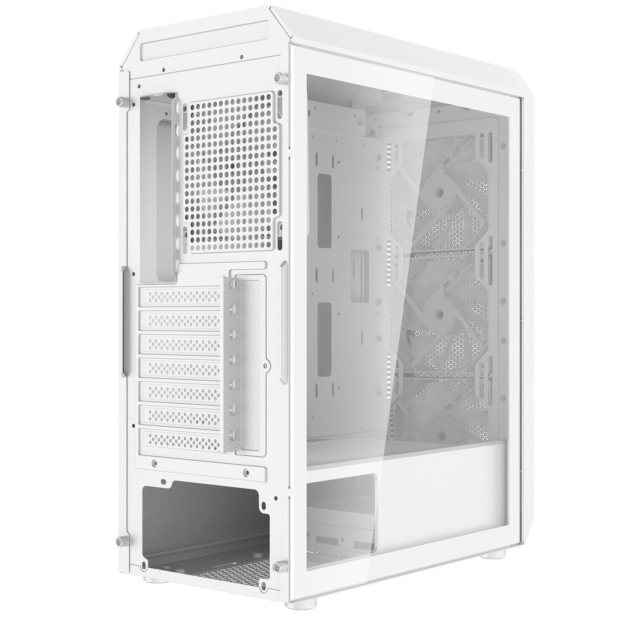Caixa de Computador XPG VALOR AIR PLUS MID (ATX, Micro ATX, Mini-ITX - Midi Tower - SPCC - Branco) — miniatura 3