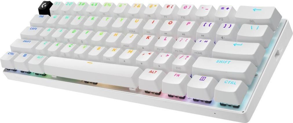 Teclado LOGITECH PRO X 60 LIGHTSPEED (Nordic - Táctil - LIGHTSPEED - Branco)