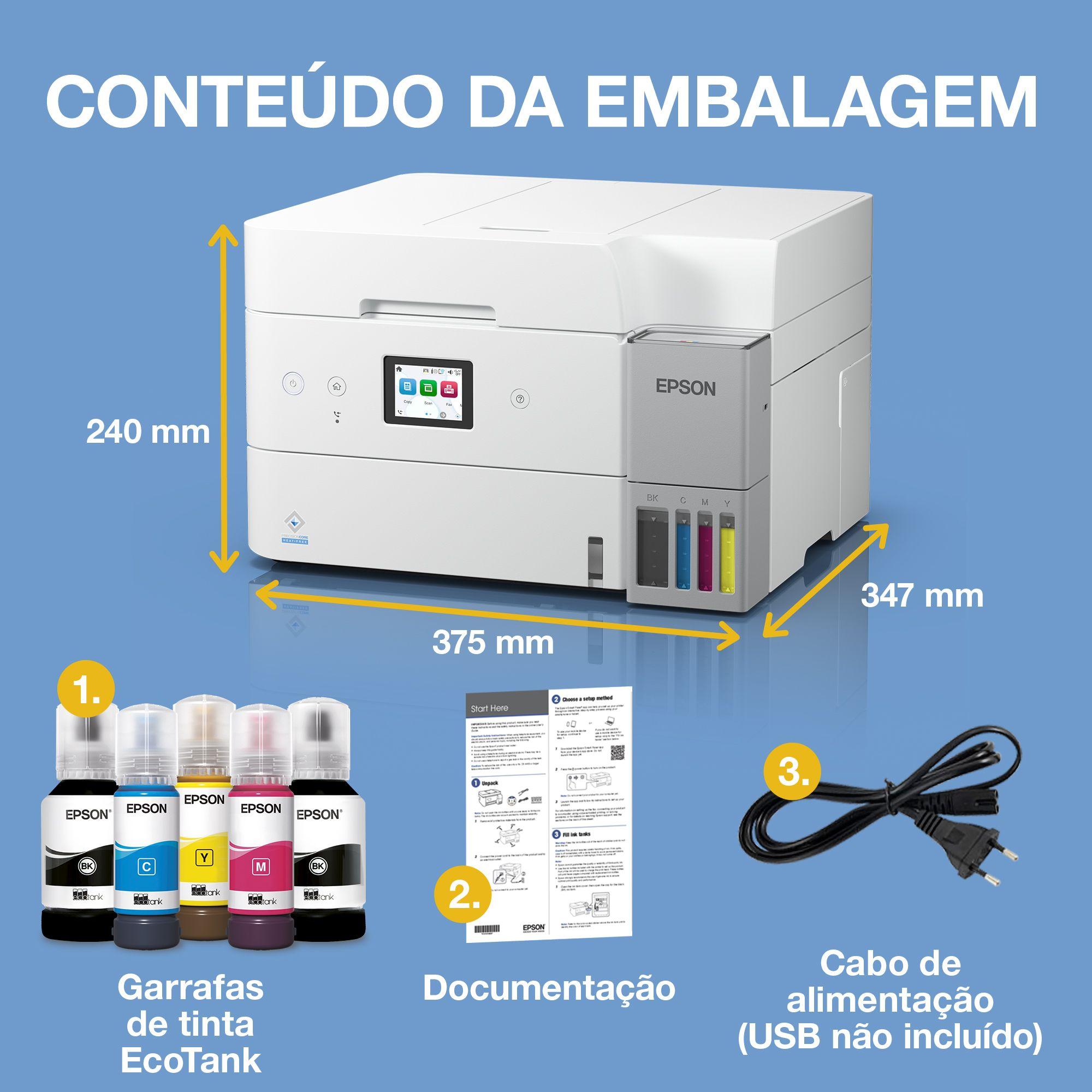 Impressora Multifunções EPSON EcoTank ET-4956 (A4 - Impressão a cores - 250 folhas - Preto), miniatura 13