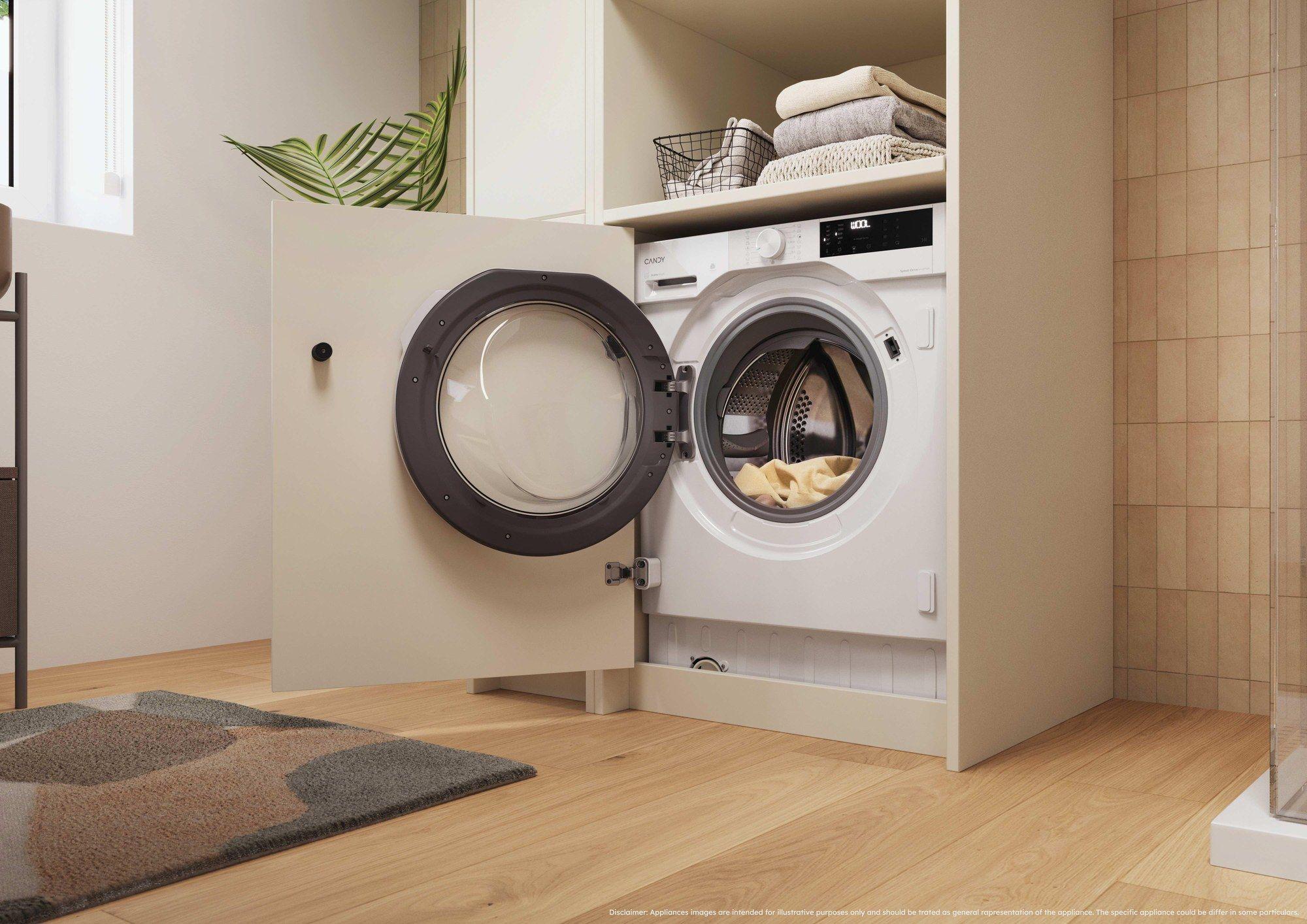 Máquina de Lavar Roupa de Encastre CANDY BC448M4D8J-S (Altura 82 cm - 82 cm - 8 kg - Branco), miniatura 6