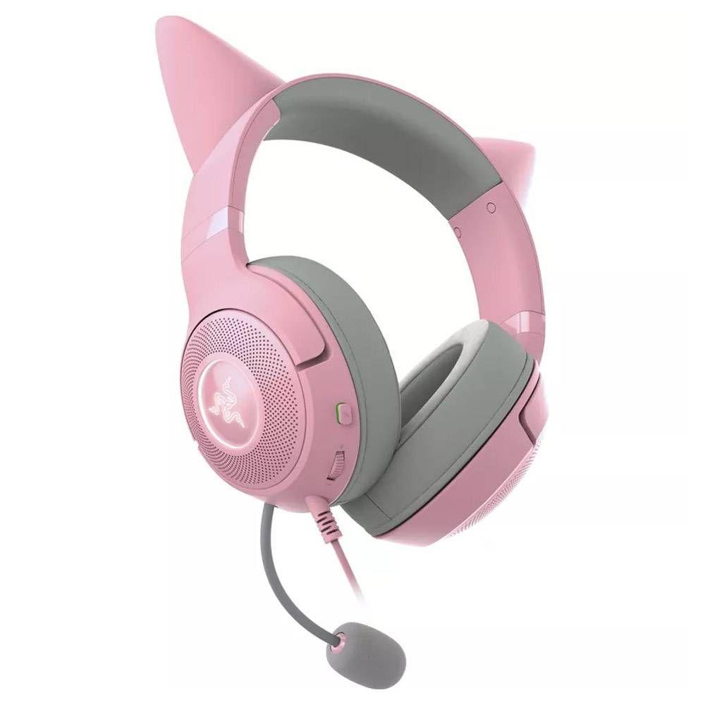 Headset RAZER Kraken Kitty V2 (Binaural - Com fios - Circum-aural - Rosa) — miniatura 2