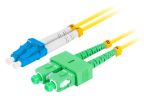 Cabo de Fibra Ótica LANBERG FO-LUSA-SD11-0020-YE (Duplex LC/UPC-SC/APC - 2 m - Amarelo)