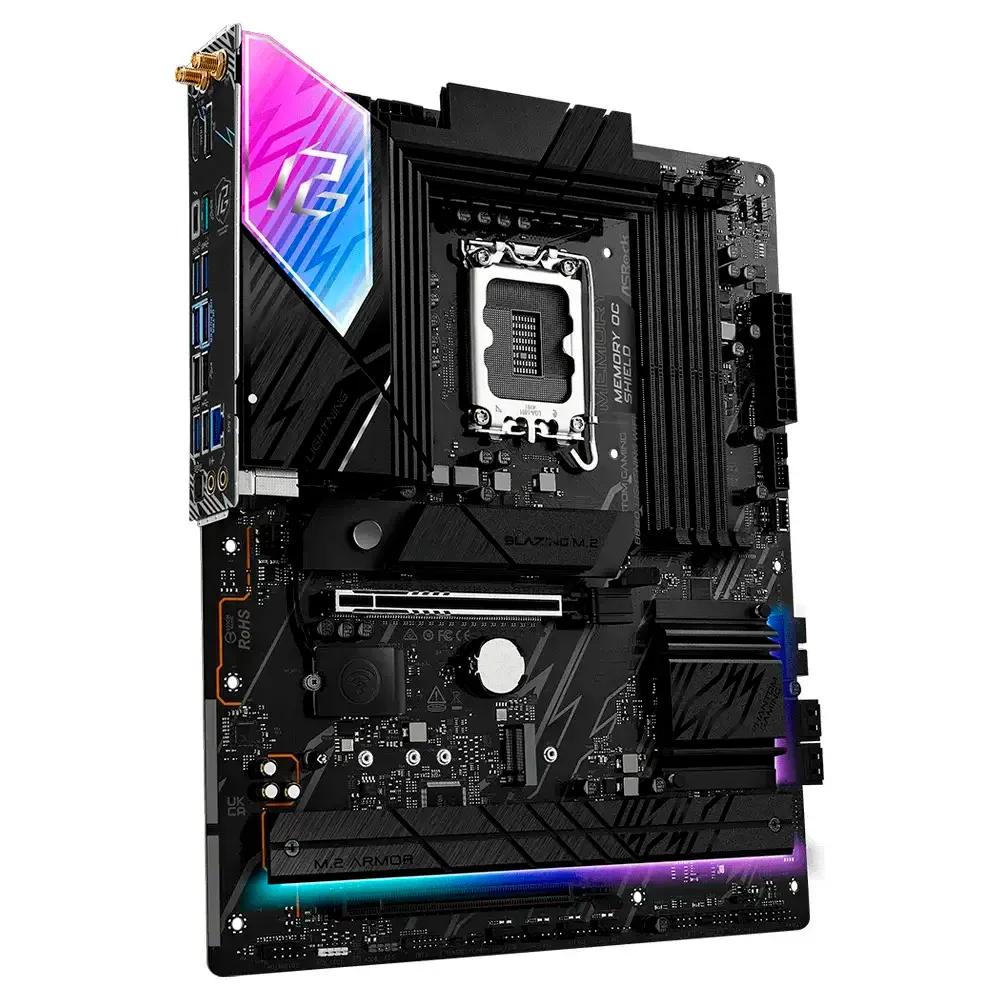 Motherboard ASROCK Phantom Gaming B860 Lightning WiFi (LGA 1851 (Socket V1) - Intel Core Ultra - ATX - Preto) — miniatura 3