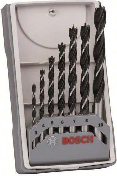 Jogo de Brocas para Madeira BOSCH 2607017034 (7 Peças - 3-10 mm)