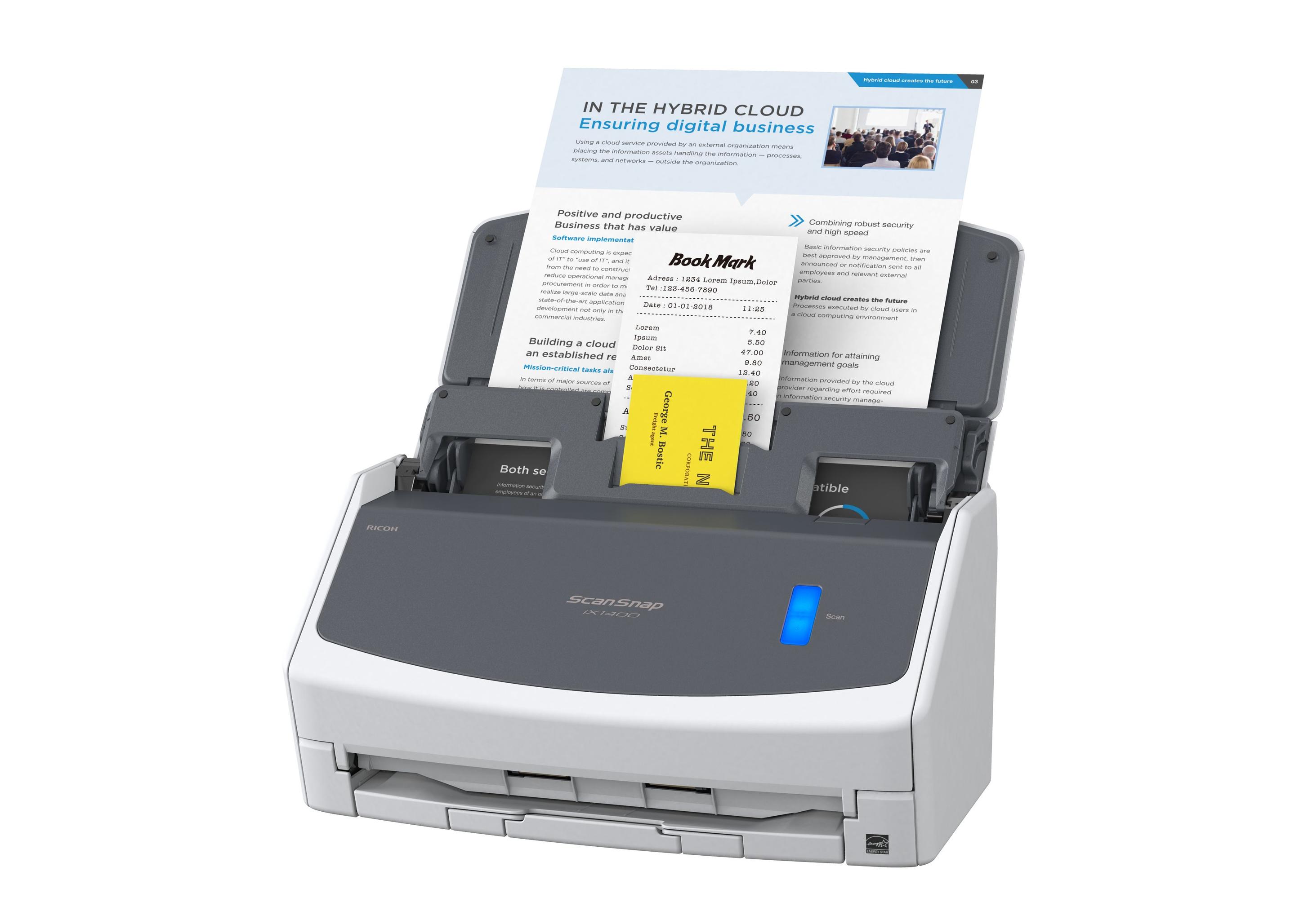 Scanner de Documentos RICOH ScanSnap iX1400 (2.0/3.2 Gen 1 - Branco) — miniatura 5
