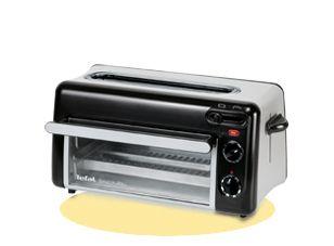 Torradeira TEFAL TL600830 (1300 W - 2 fatias - Altura 14 cm - Alumínio e Preto) — imagem 1