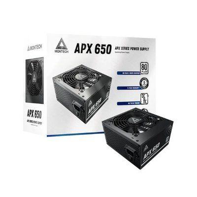 Fonte de Alimentação ATX MONTECH APX650 (Fonte de Alimentação ATX - 650 W - 80 PLUS White - Preto)