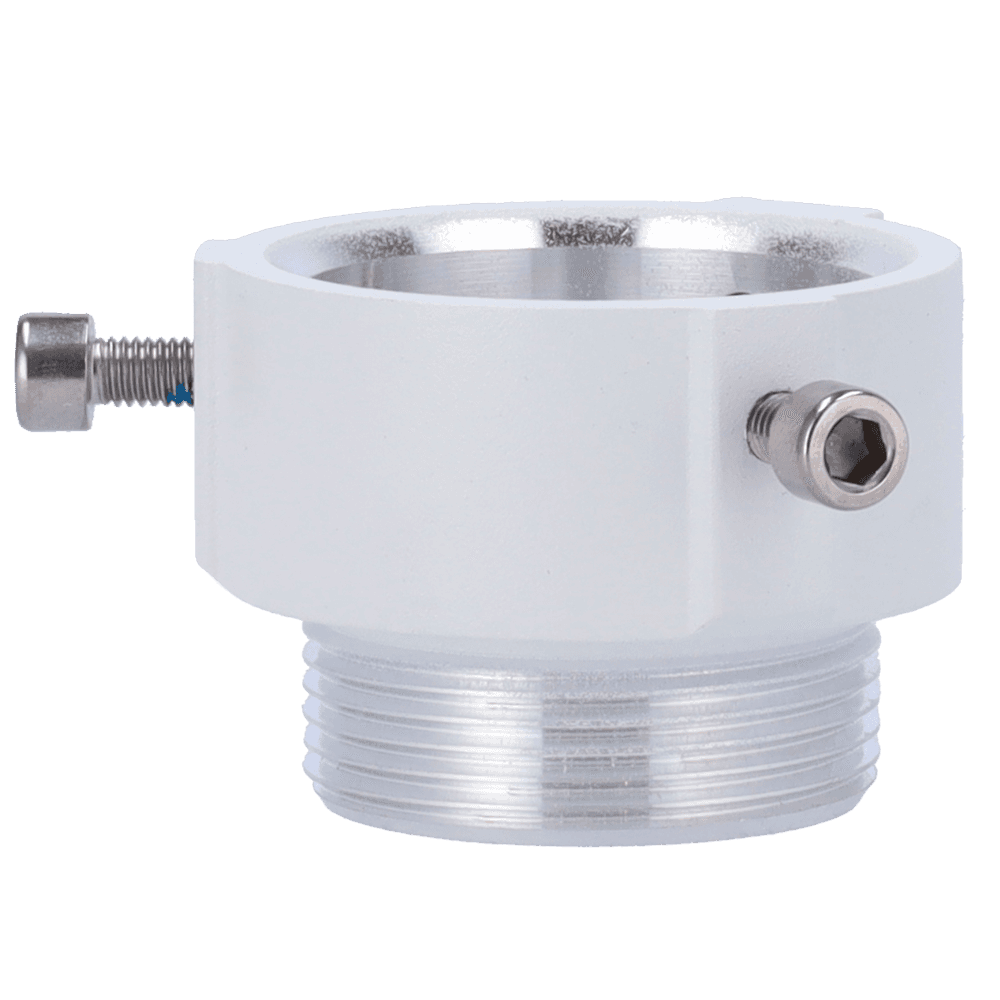 Rosca Adaptadora para Domes Motorizadas HIKVISION DS-1681ZJ (Liga de Alumínio 6061 - Branco)