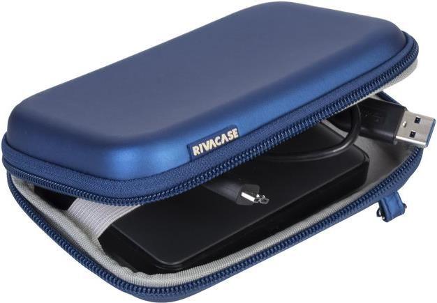 Estojo RIVACASE Davos 9101 (2.5 " - Azul-claro)