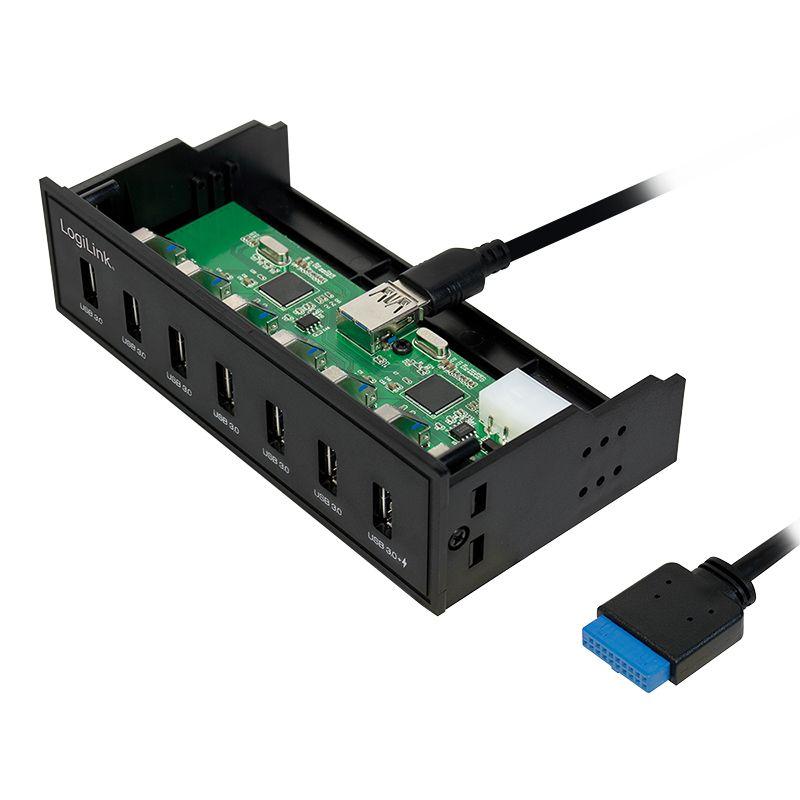 Hub USB Interno LOGILINK UA0342 (Preto) — miniatura 3