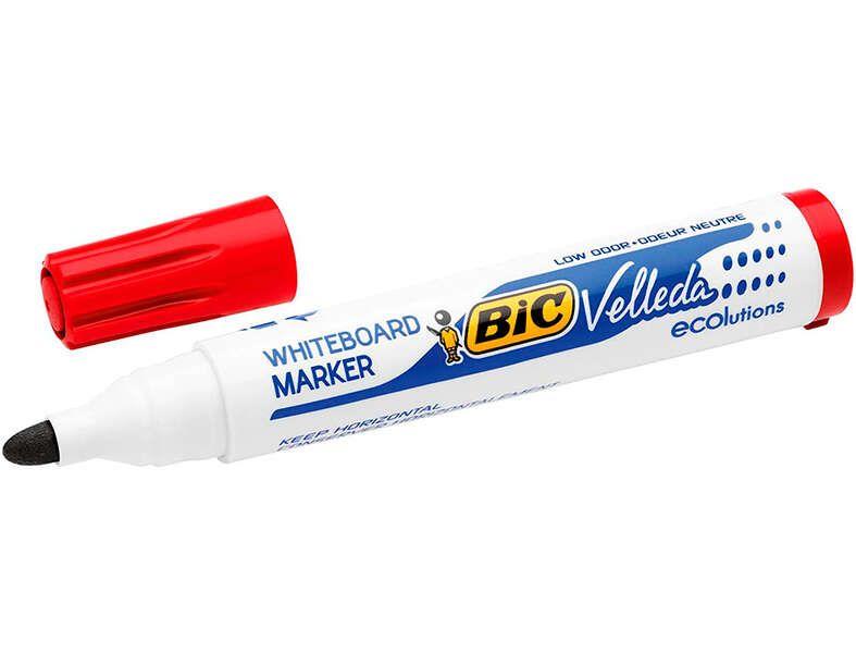 Marcador para Quadro Branco BIC Velleda 1701 ECOlutions (Vermelho)