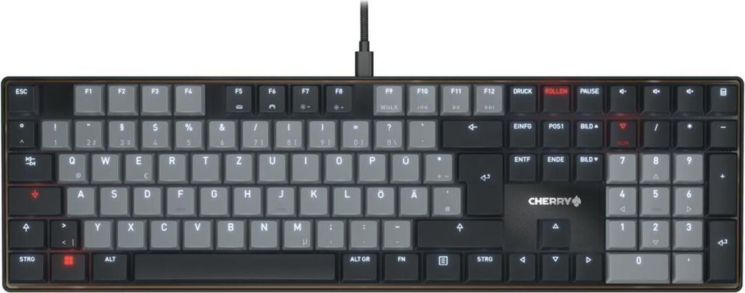 Teclado CHERRY KC500MX-LP (DE - MX Red - Com fios - Preto)