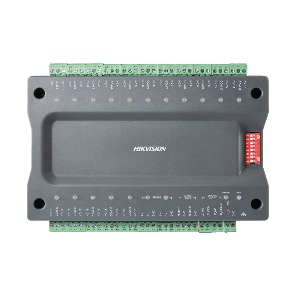 Controladora Escrava para Elevadores HIKVISION DS-K2M0016A (16 Saídas de Relé - Cinzento)