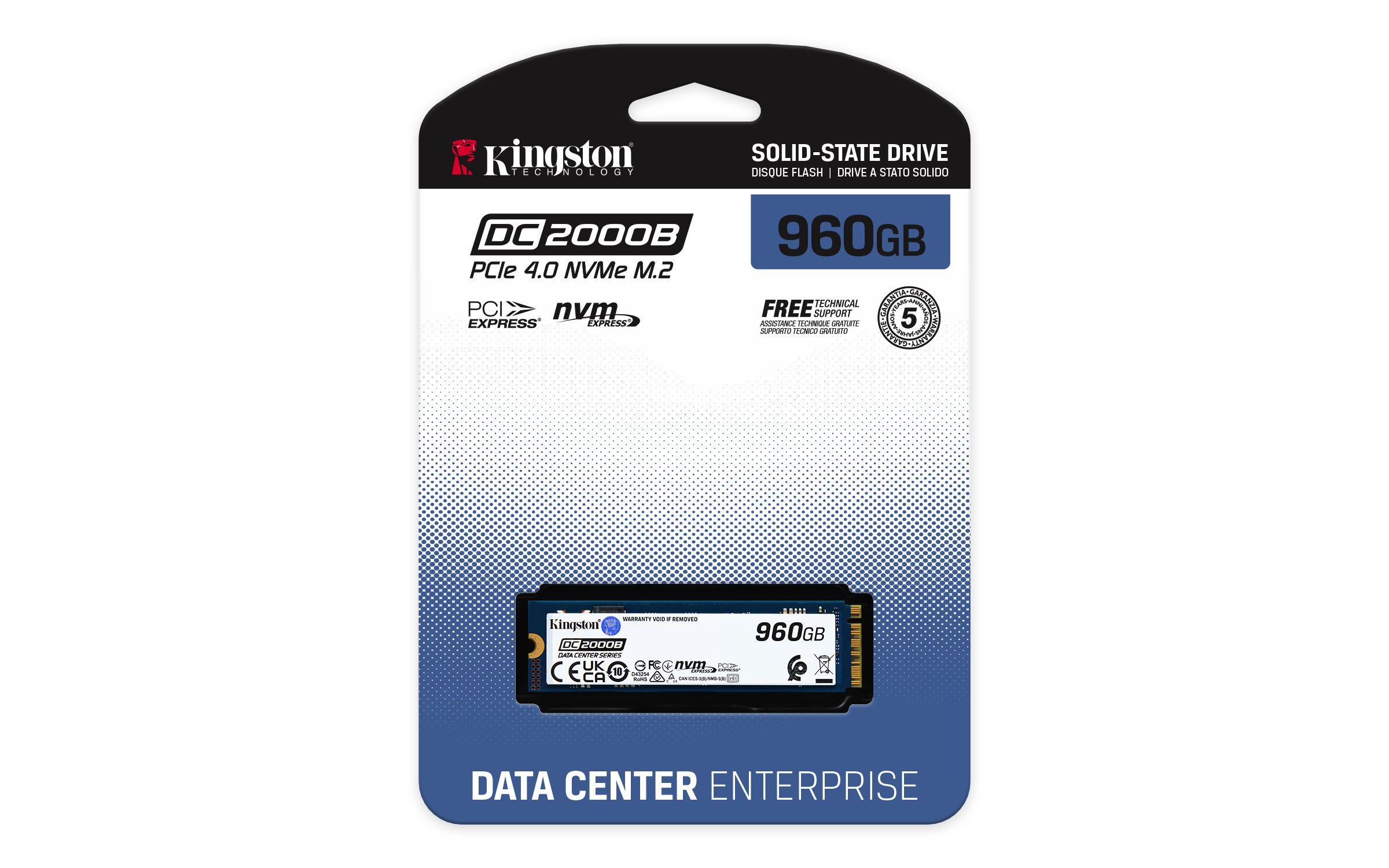 SSD KINGSTON DC2000B (960 GB - M.2 2280 - PCI Express 4.0 NVMe) — miniatura 4
