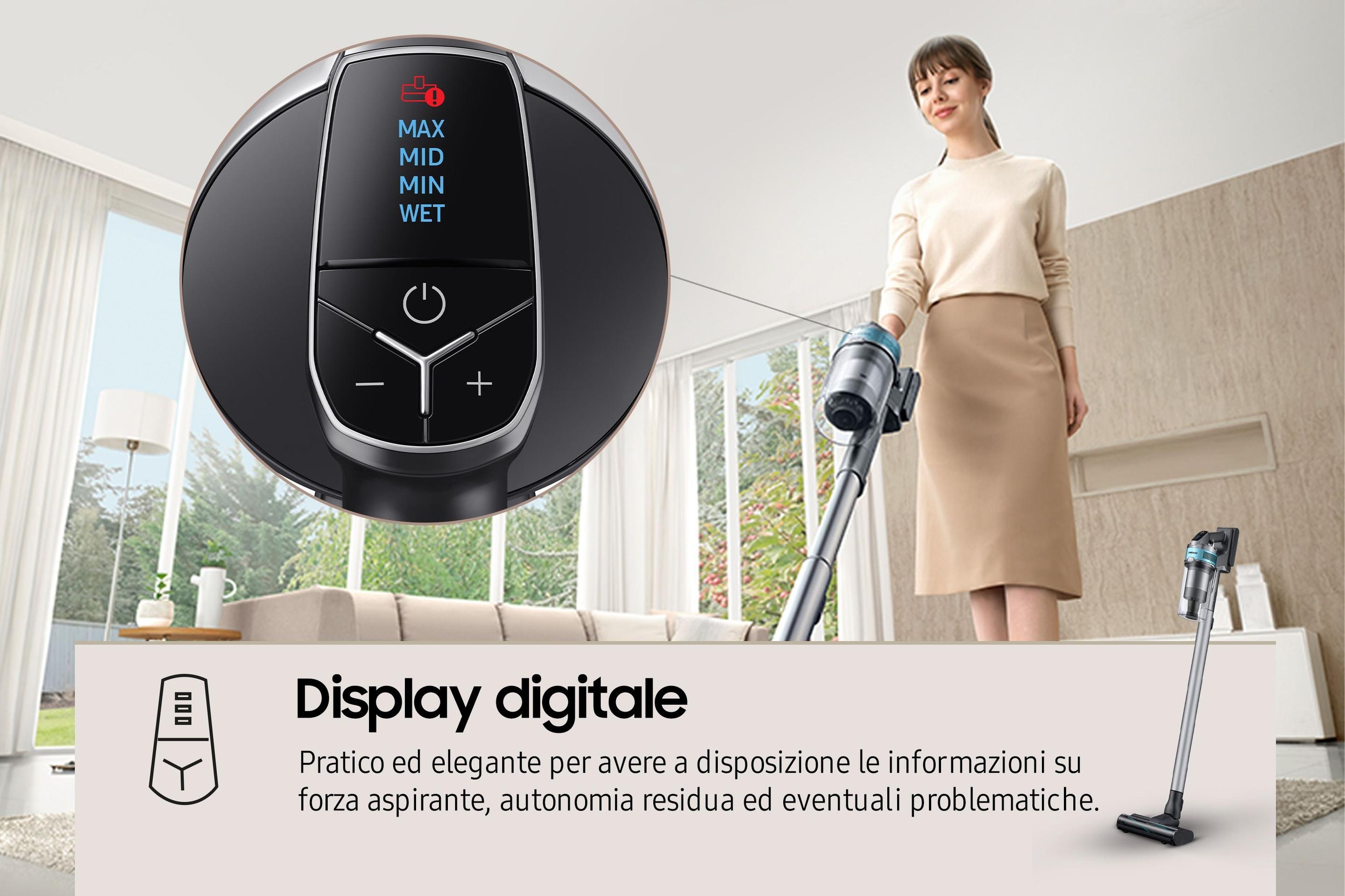 Aspirador Vertical 2 em 1 SAMSUNG Jet 75B Pet VS20B75AGR1/WA (Altura 113 cm - Preto e Azul menta), miniatura 6