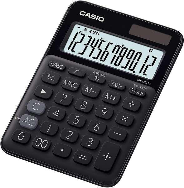 Calculadora de Secretária CASIO MS-20UC (Preto)