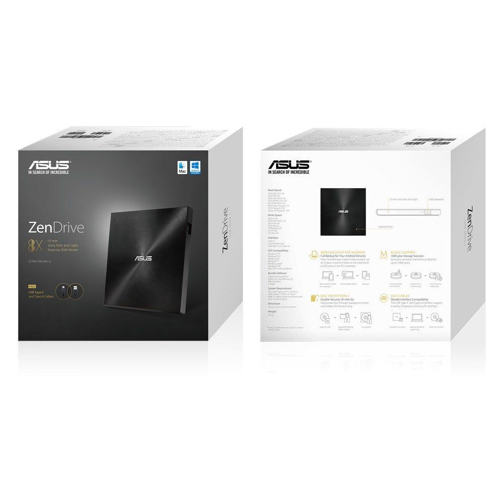 Gravador de DVD Externo ASUS ZenDrive U9M (Preto) — miniatura 6