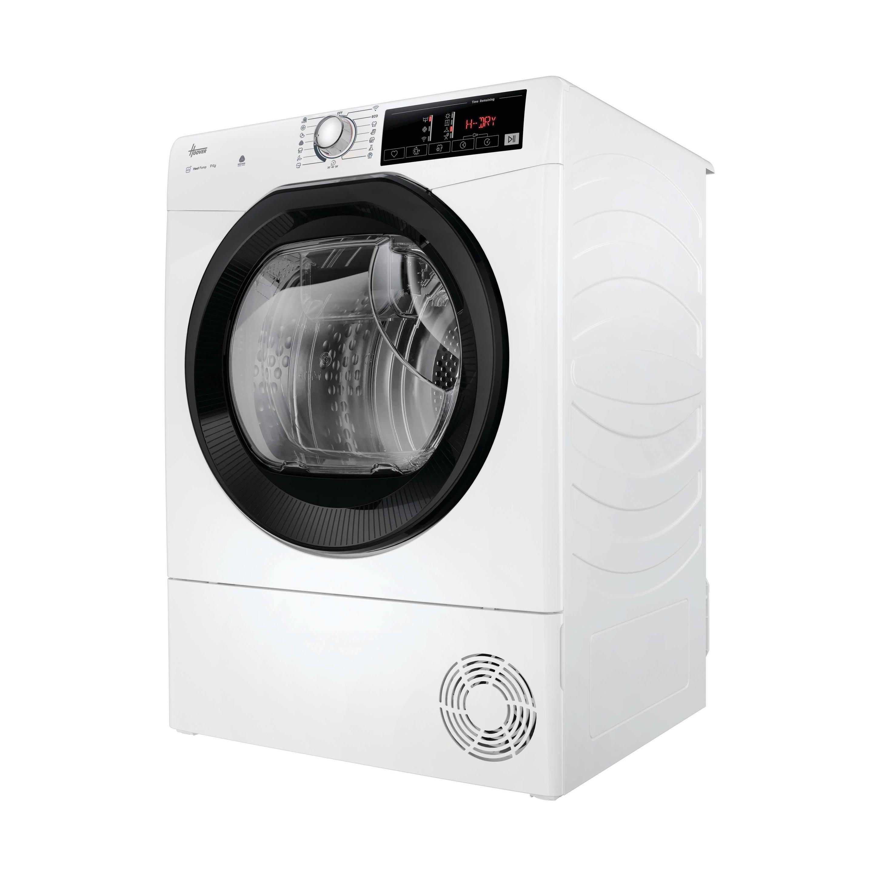 Máquina de Secar Roupa Independente HOOVER HREH9N2TBES (9 kg - Bomba de calor - Altura 85 cm - Branco), miniatura 2