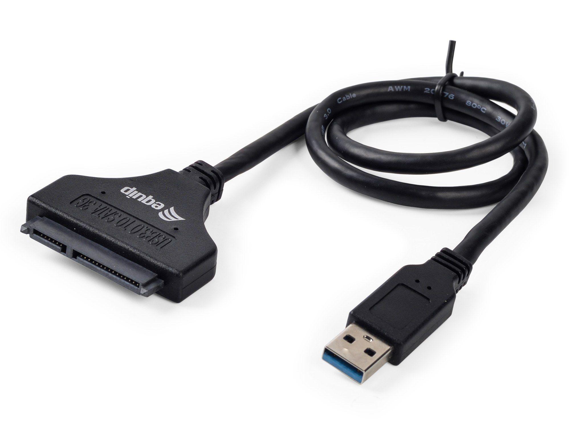 Adaptador USB-A para SATA EQUIP 133471 (0,5 m - USB 3.0 A - Preto) — miniatura 2