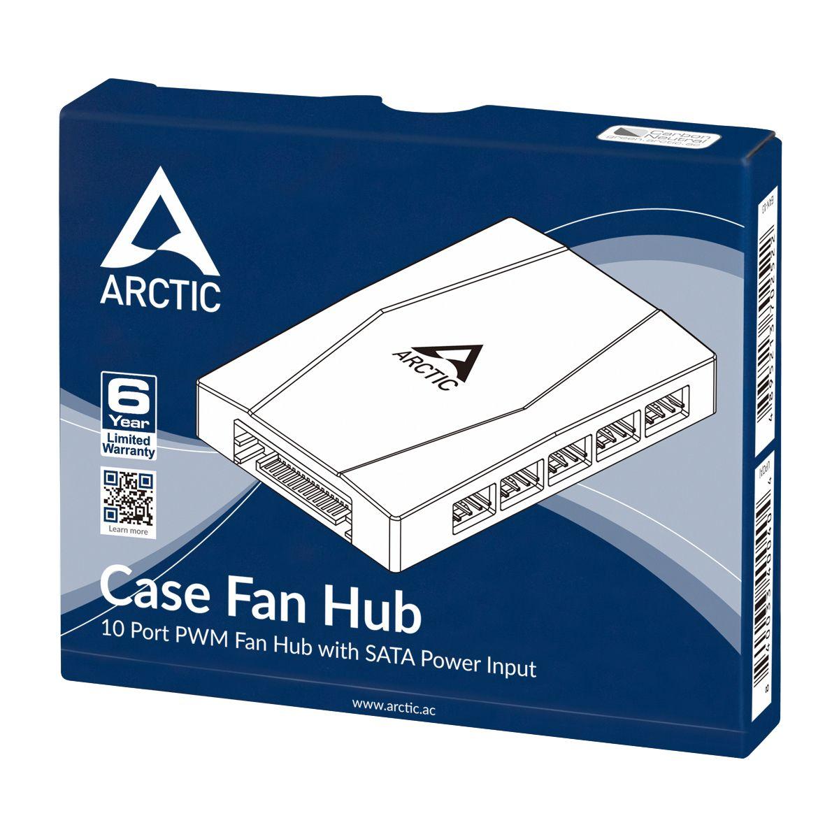 Hub de Ventoinhas ARCTIC Case Fan Hub (Preto), miniatura 8