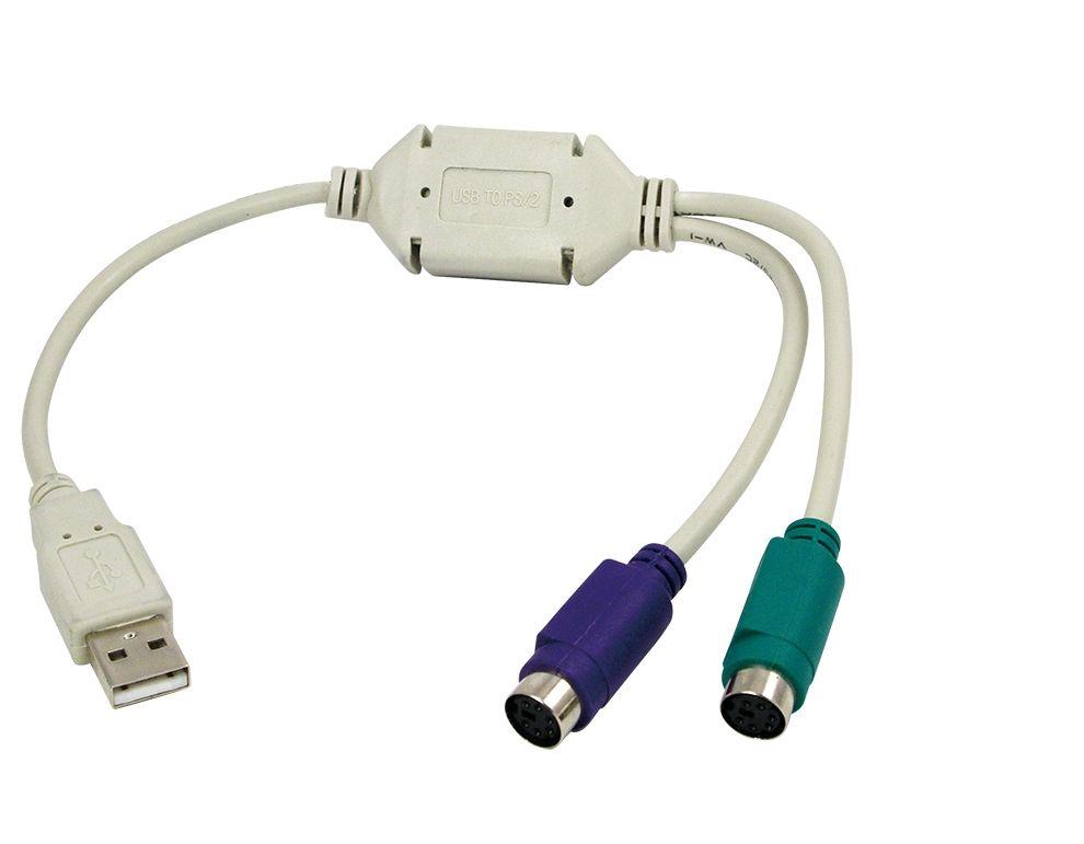 Cabo Adaptador LOGILINK AU0004A (USB 1.1 - Cabo adaptador USB para PS/2 - Cinzento) — miniatura 3