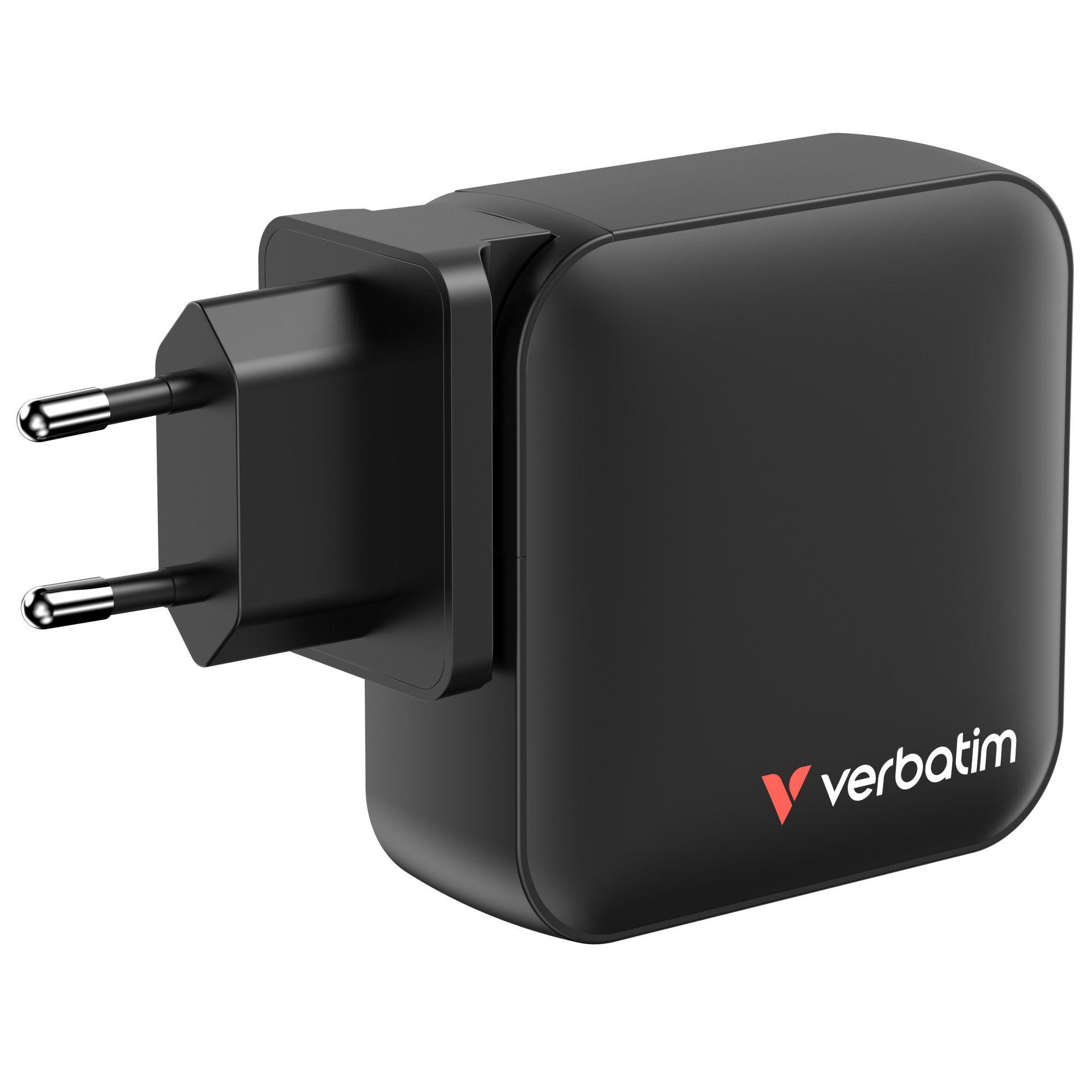 Carregador de Parede VERBATIM Mini GaN 165W 4 Port US/EU/UK ADP (165 W - Sim, revisão 3.1 - 100 W - Preto), miniatura 3