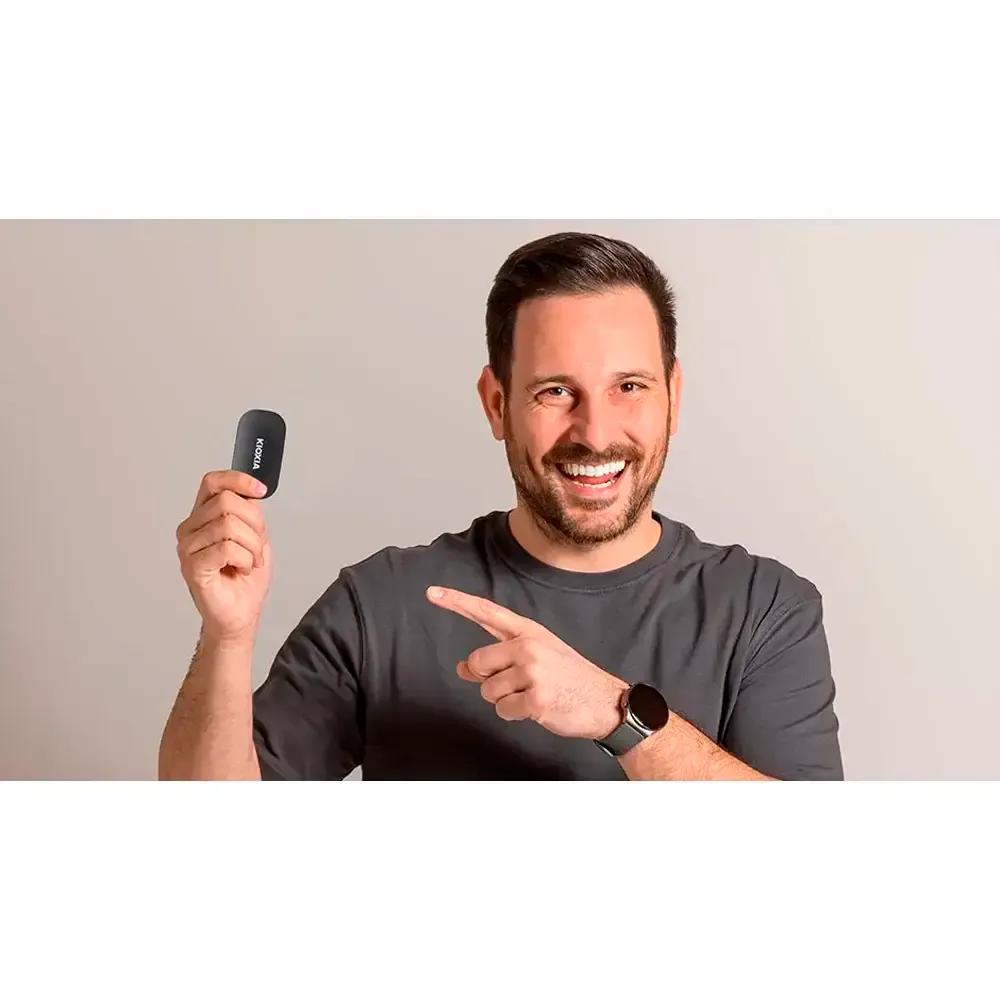 SSD KIOXIA EXCERIA PLUS G2 Portable (2 TB - USB 3.2 - Preto), miniatura 3