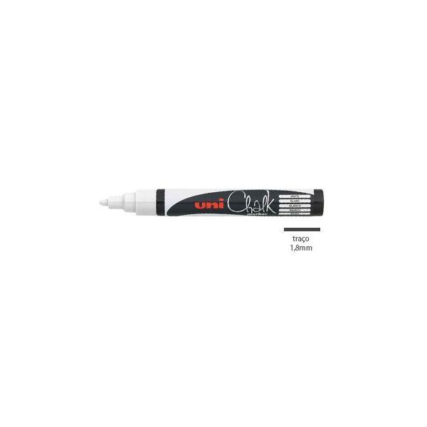 Marcador de Giz Líquido UNIBALL PWE-5M (Branco), miniatura 2