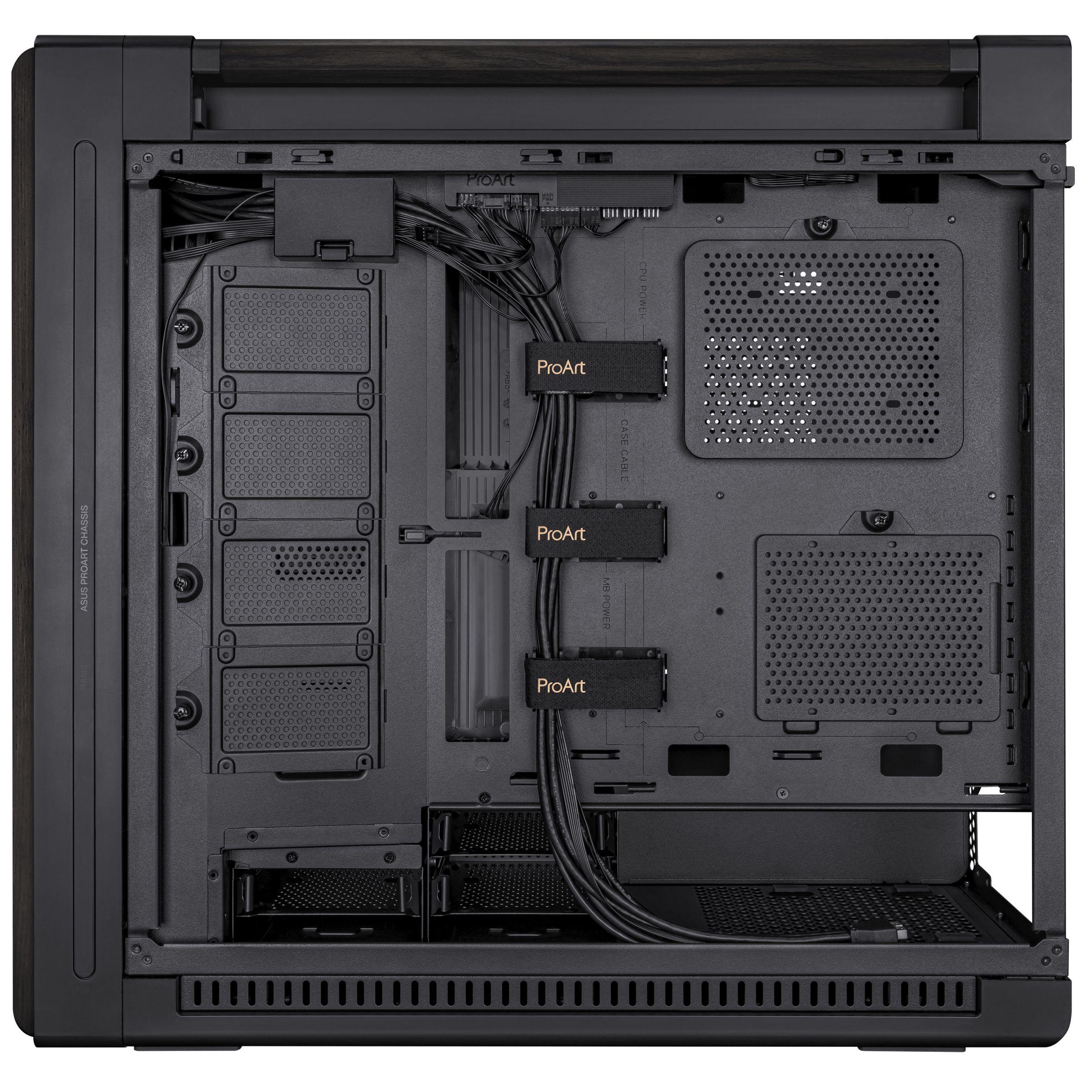 Caixa PC ASUS ProArt PA602 Wood Edition (Midi Tower - Metal, Madeira - 18,5 cm - Preto) — miniatura 15