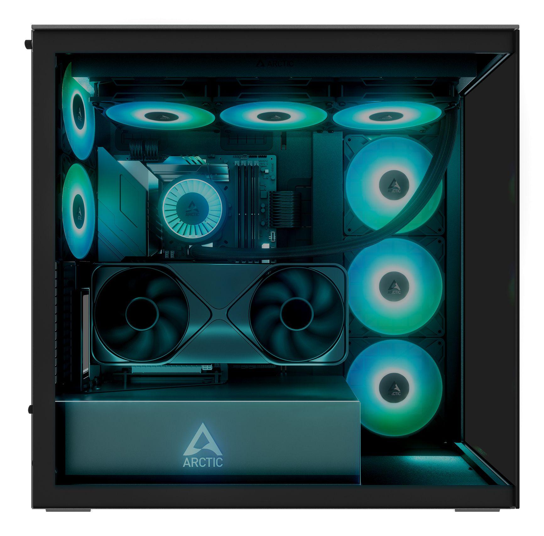 Caixa PC ARCTIC Xtender VG (EATX, ATX, micro-ATX, Mini-ITX - Midi Tower - EATX, Mini-ITX, ATX, micro-ATX - Preto) — miniatura 7