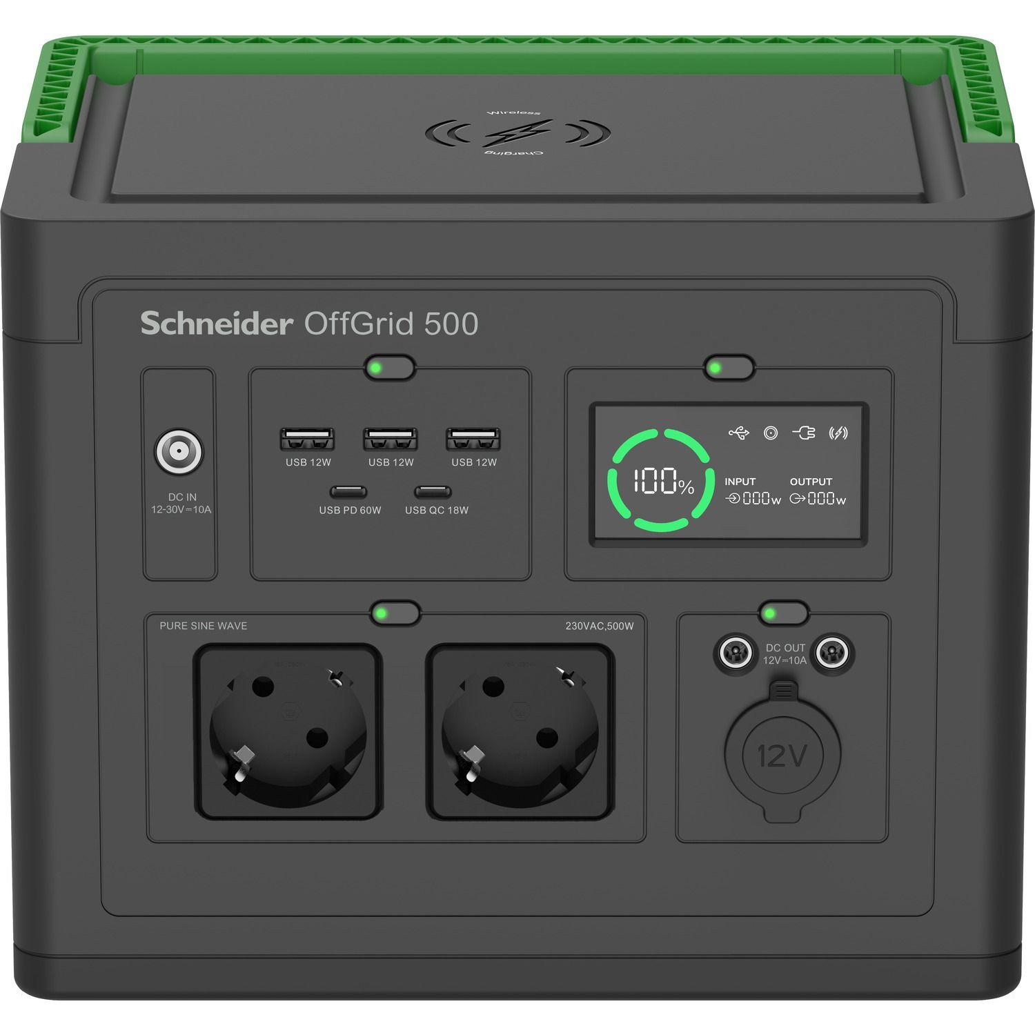 Estação de Energia Portátil APC PPS500-GR (749 W - 190-265 V - Iões de lítio - Preto e Verde)