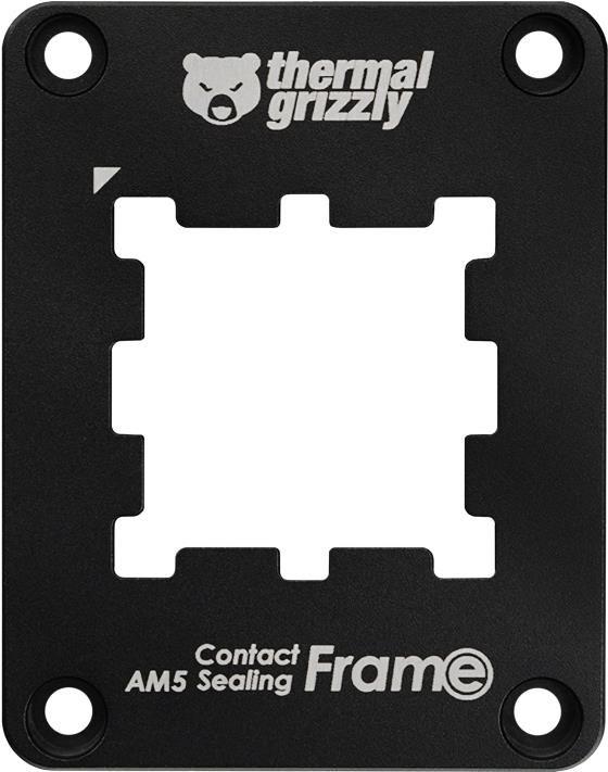 Moldura de Contacto para CPU THERMAL GRIZZLY AM5 Contact Frame (AM5 - AMD AM5 - Alumínio - Preto)