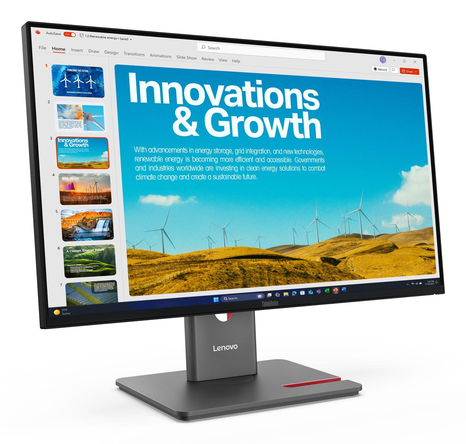 Monitor LENOVO ThinkVision P24QD-40 (23,8" - IPS - 120 Hz - Preto), miniatura 4