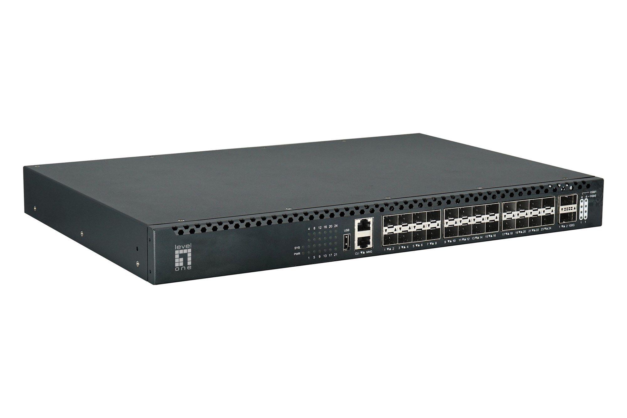 Switch de Rede Gerido L3 LEVEL ONE XQS-3126 (4,5 MB - 880 Gbit/s - L3 - Preto), miniatura 3