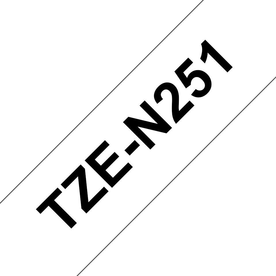 Fita de Impressão BROTHER TZE-N251 (Preto sobre Branco)
