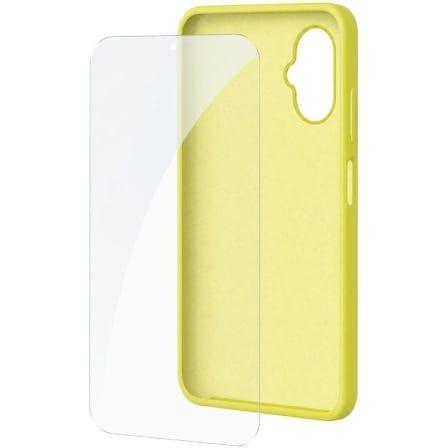 Pack de Proteção SPC Wuum One (SPC Wuum One - Silicone e vidro temperado - Amarelo)