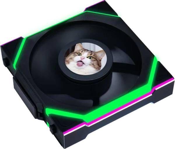 Kit de 3 Ventoinhas LIAN LI UNI FAN SL120 LCD Wireless Reverse Blade (2,64 W - Preto), miniatura 5