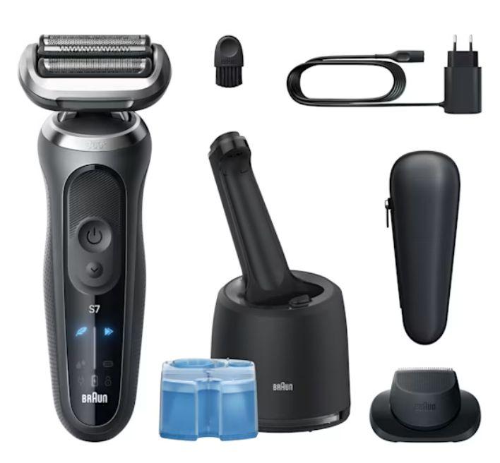 Máquina de Barbear BRAUN Series 7 72-C7200CC (Aço inoxidável - Preto)