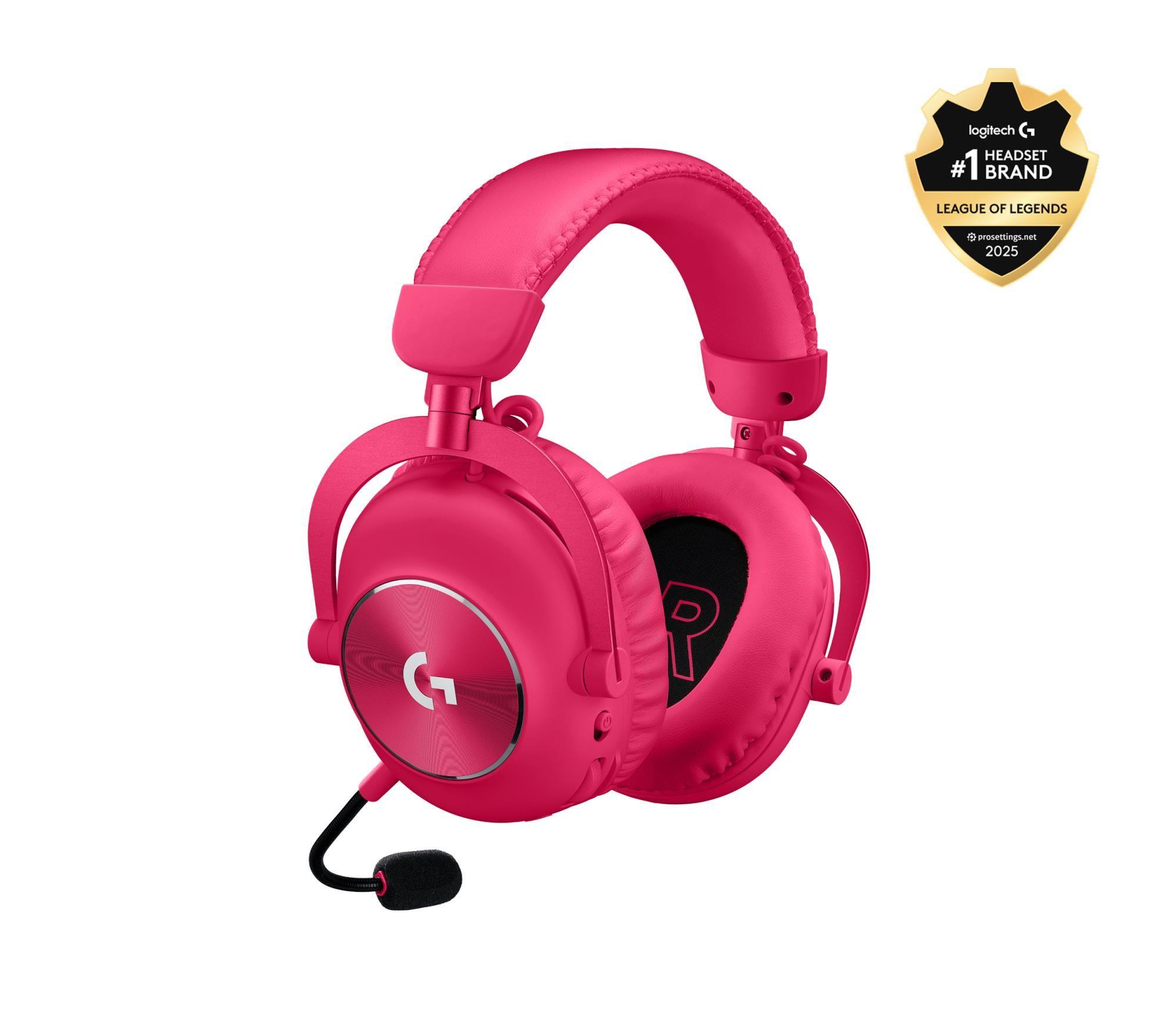 Headset Gaming LOGITECH G PRO X 2 LIGHTSPEED (Binaural - Sem fios e com fios, Bluetooth - Circum-aural - Magenta) — miniatura 3
