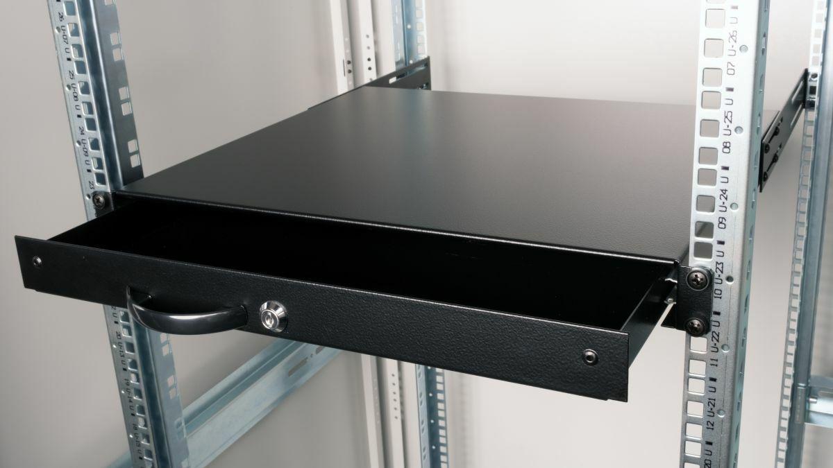 Gaveta para Bastidor EQUIP EZD-1-B (19" - 1U - Com fechadura - Preto) — miniatura 4