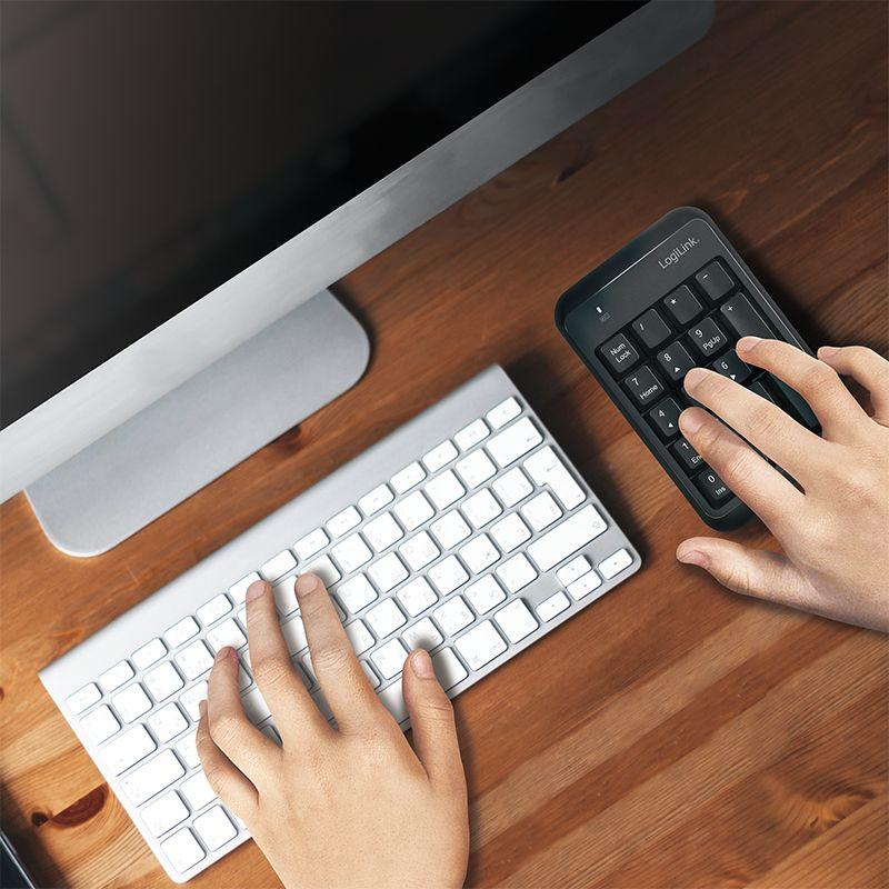 Teclado LOGILINK ID0201 (Bluetooth - Windows, macOS e Linux - Preto) — miniatura 6