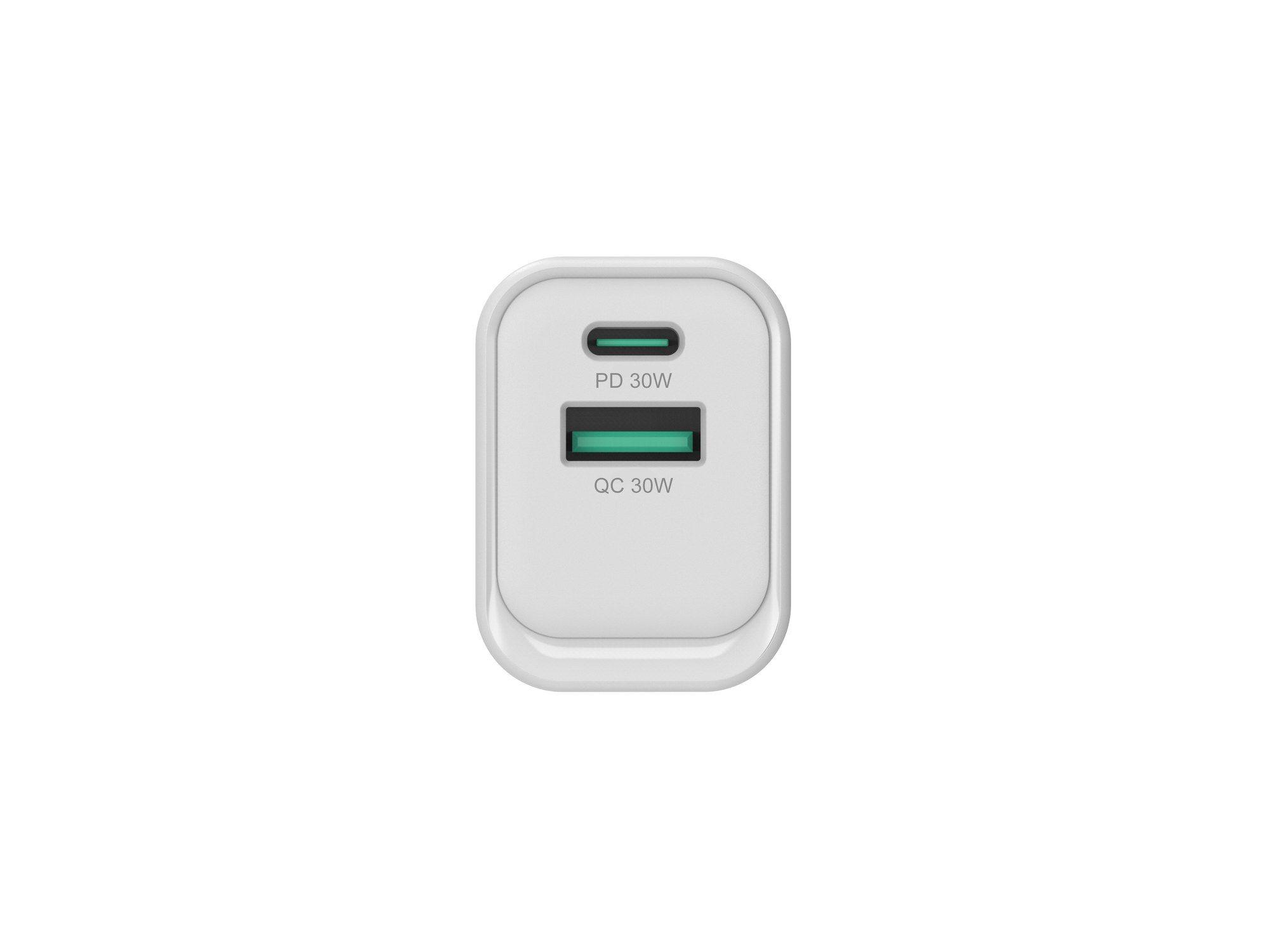 Carregador de Parede CONCEPTRONIC ALTHEA19W33 (1x USB Tipo-C, 1x USB Tipo-A - SmartphonesTablets - AC - Branco), miniatura 3